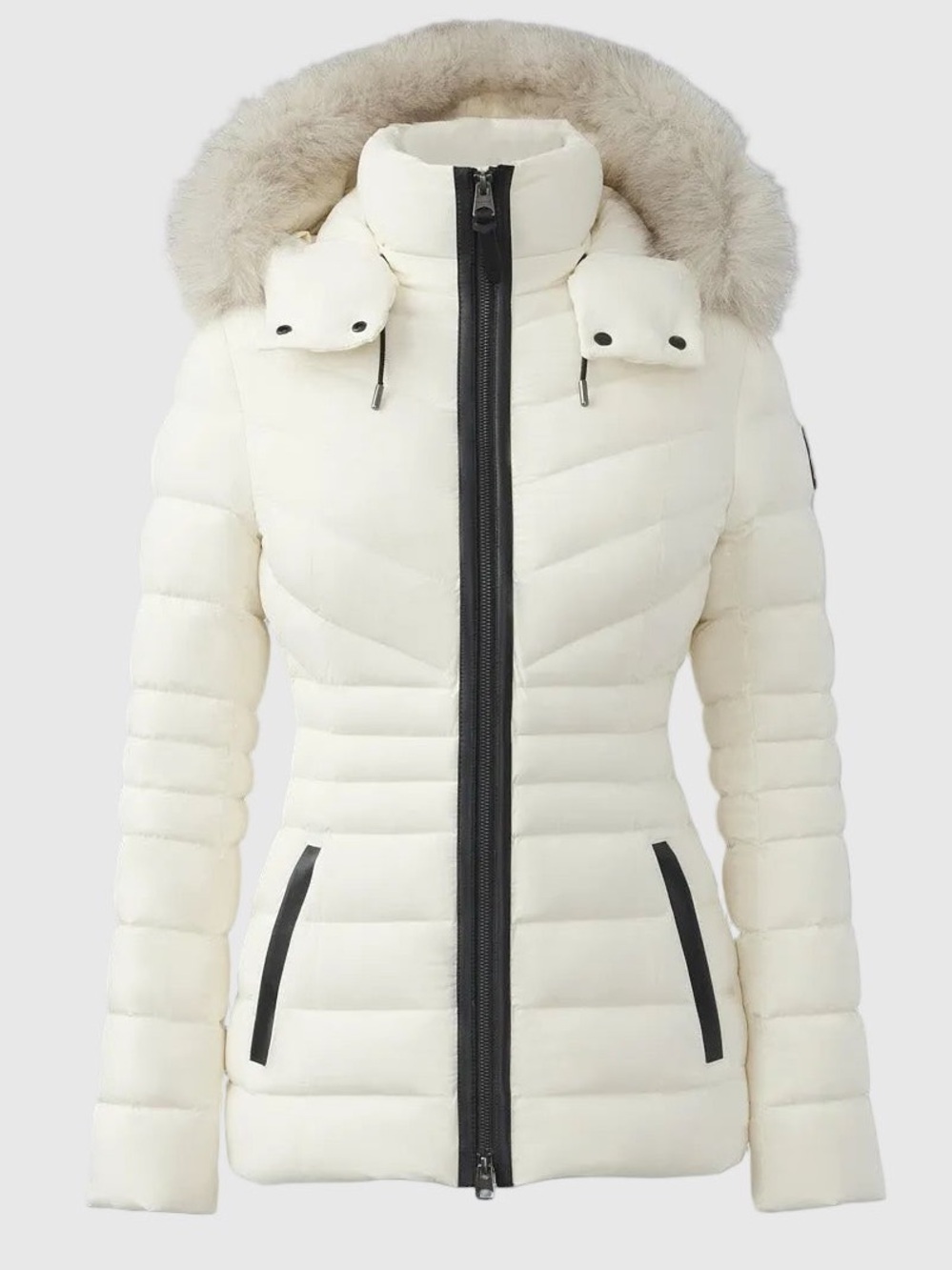 MACKAGE PATSY-BXZ CREAM S - BRAND NEW LADIES DOWN COAT WITH REMOVABLE FUR